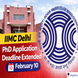 IIMC Delhi PhD Application Deadline Extended to February 10; Apply Now, @iimc.gov.in